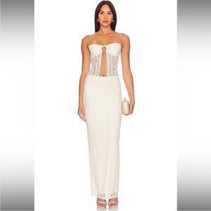 Lali Maxi Skirt Set in Ivory